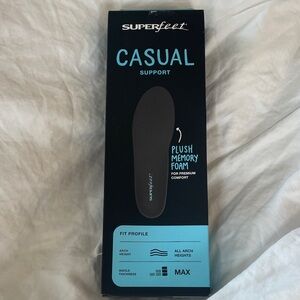 Superfeet Casual Support Women's Shoe Insoles - Black